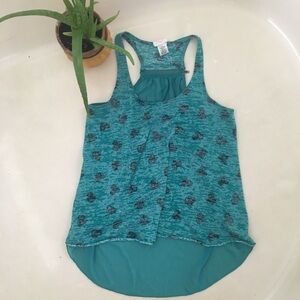 Unique zipper tank top